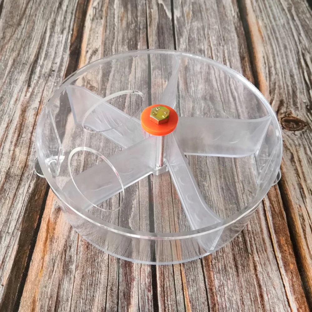 Rotate Parrot Foraging Toy Creative Chewing Bird Bite Toy Wheel Shape Birds Puzzle Feed Food Box Parakeet Cockatiel Conure