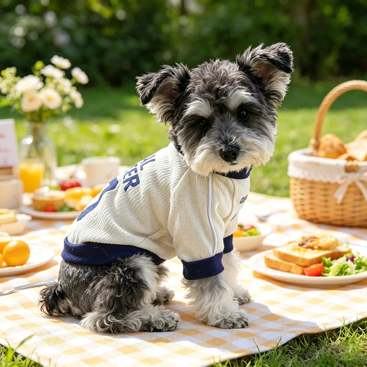 Vintage Sporty Pet Vest, Breathable Puppy Jersey for Small Dogs Cats, Fit for Teddy Bichon Pomeranian Yorkshire Maltese