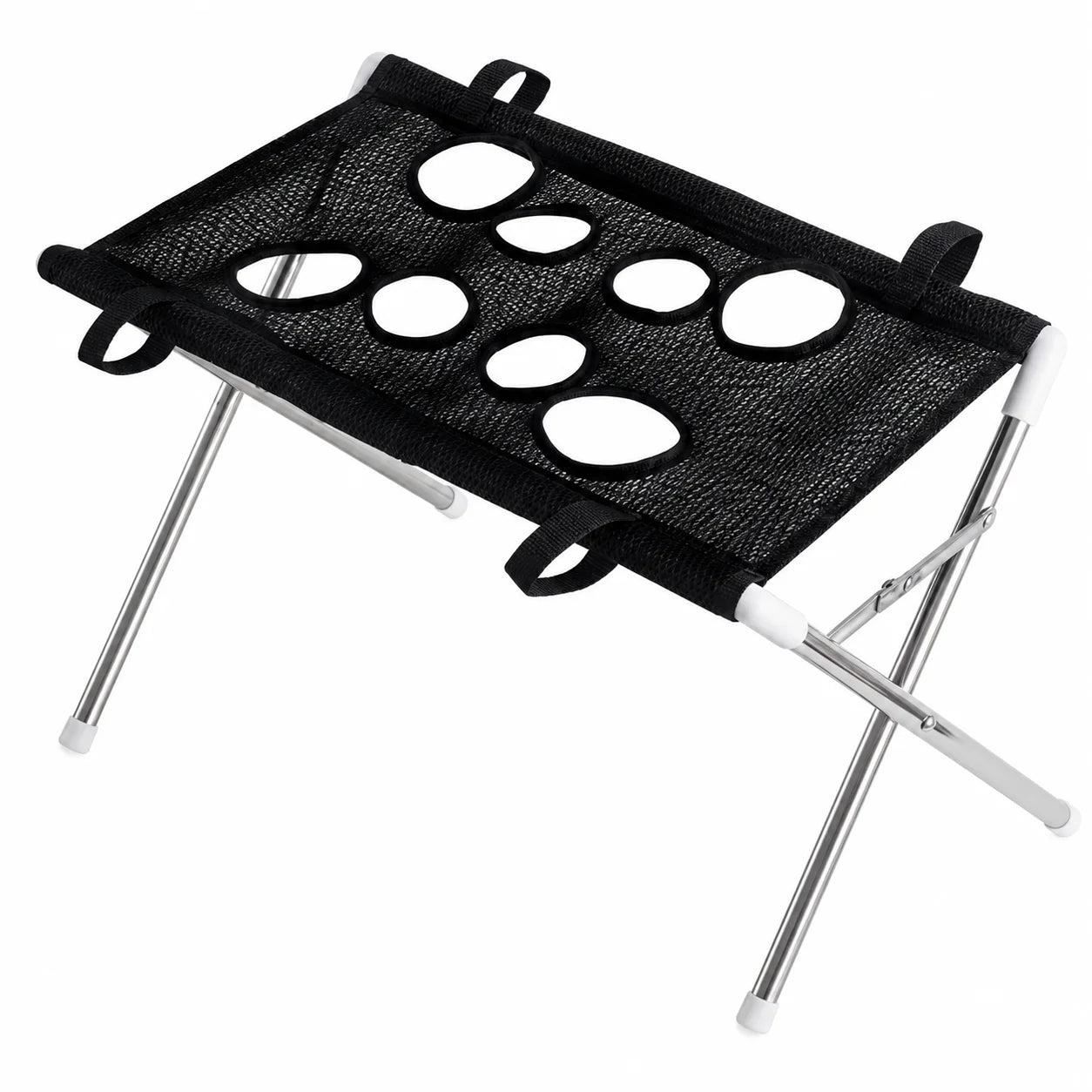 Pet Bathing Hammock Stand Foldable Dog Cat Grooming Drying Table Breathable Mesh Bath Helper for Small Pets