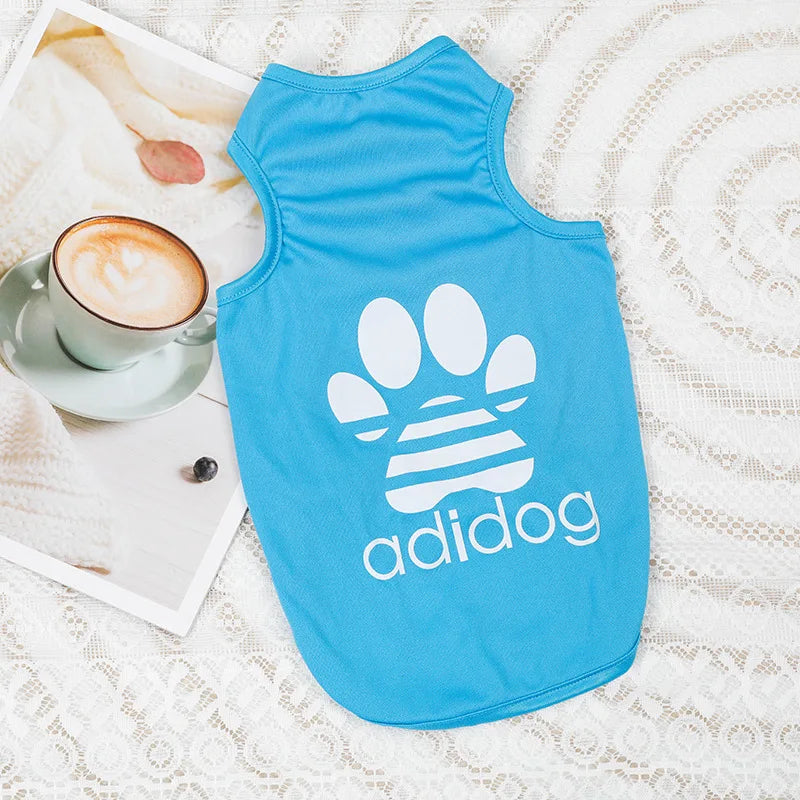 1PC Summer Pet Clothing Soft Polyester Teddy Dog Thin Tank Top Breathable and Cool Dog Cat Clothing Small Puppy Dogs Vests