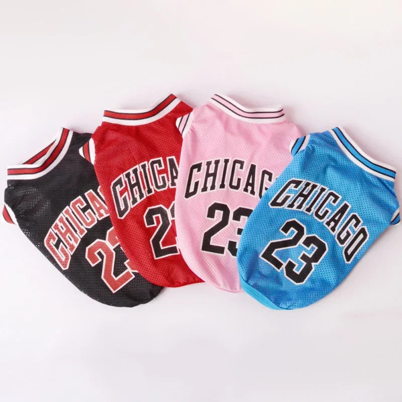 Dog Basketball Jersey Clothes Boy Girl Dog Pet Vest Clothes Puppy Shirt Apparel Cute Outfit Summer T-shirt for All Breeds XS-5XL