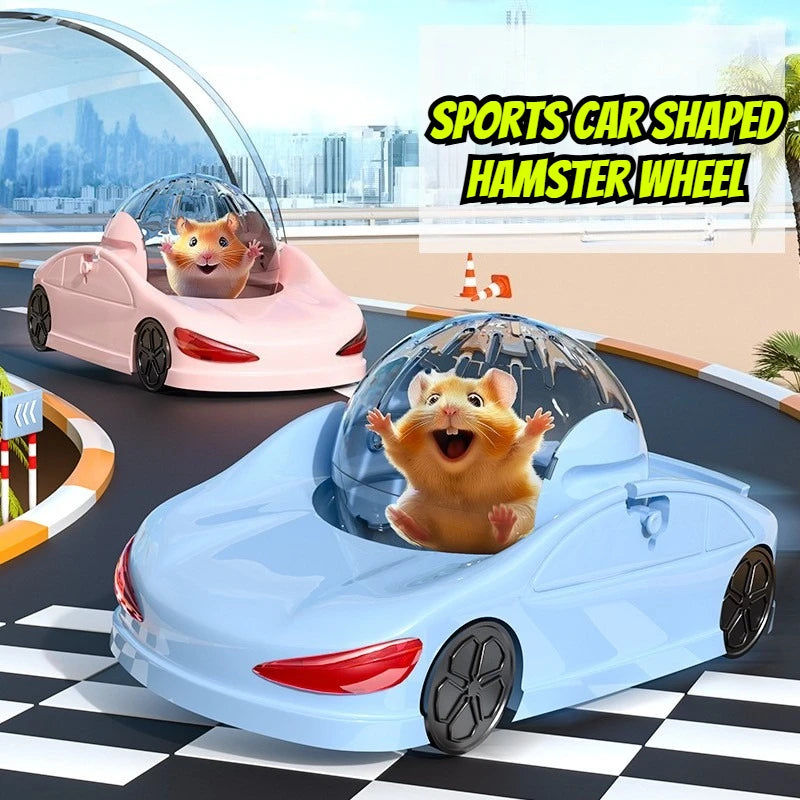 Hamster Running Ball Car Toy Small Pet Toy Funny Creative Small Pet Running Ball Exercise Wheel for Hamsters Ferret Small Animal