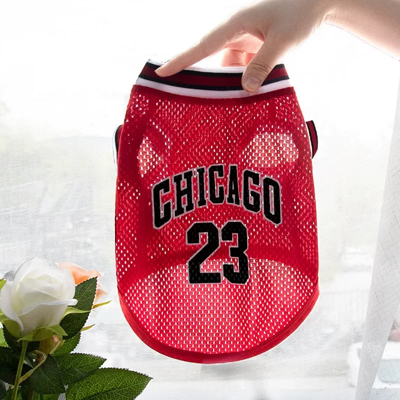 Dog Basketball Jersey Clothes Boy Girl Dog Pet Vest Clothes Puppy Shirt Apparel Cute Outfit Summer T-shirt for All Breeds XS-5XL