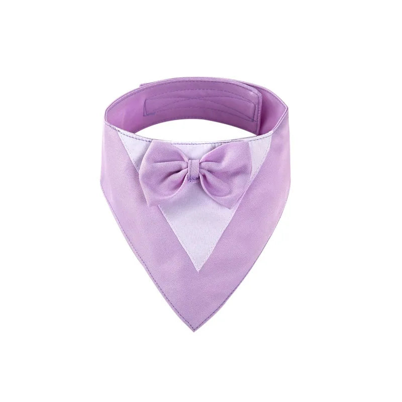 Adjustable Formal Dog Bow Tie Bandana Cute Pet Triangle Bib Scarf for Dogs And Cats Wedding Birthday Party Pet Costume Accessory