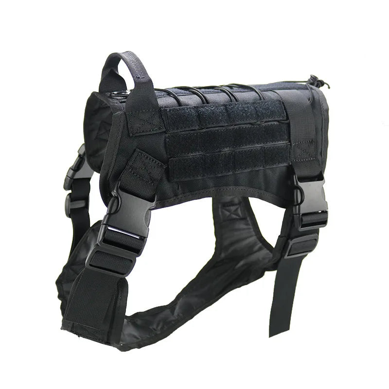 Tactical Dog Harness Military Training  Padded Quick Release Vest Pet Training Dog Harness For Set Small Medium Large Dogs