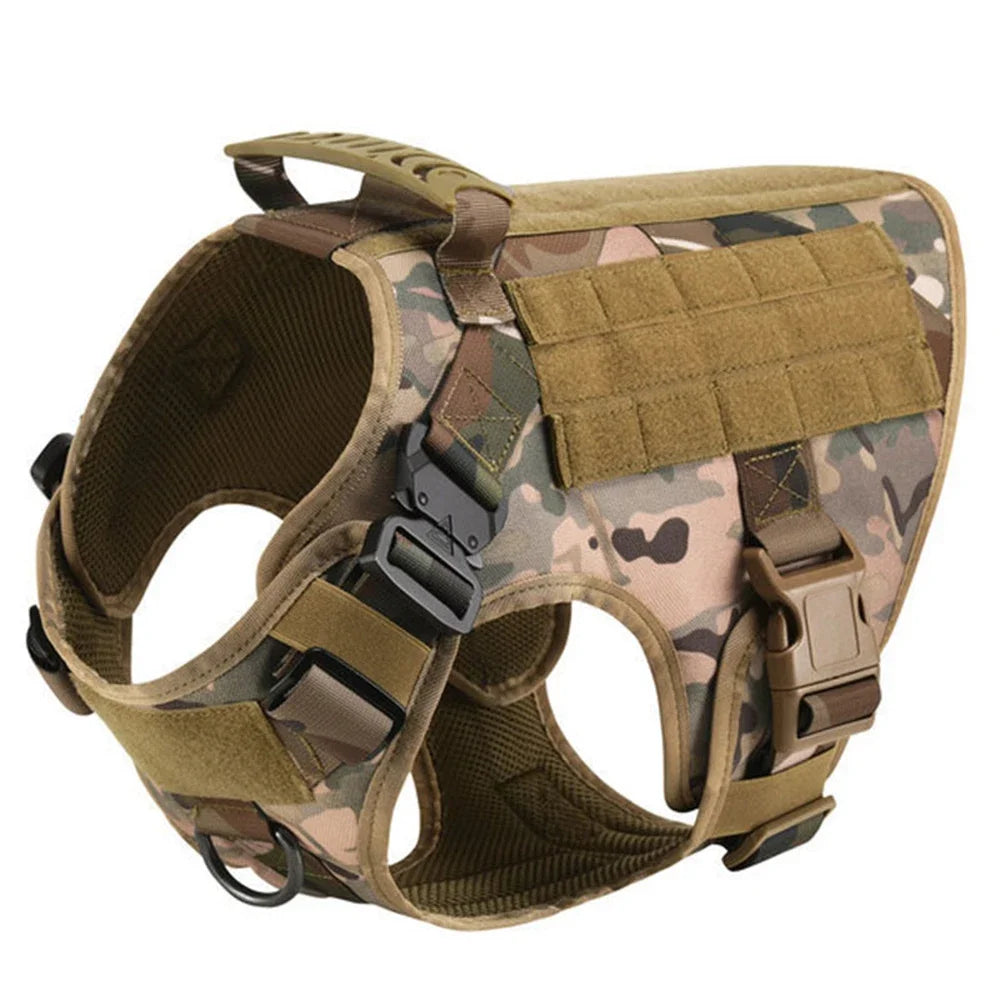 Large Dog Harness Collar Leash Bags Pet German Shepherd Training Walking Vest Dog Harnesses For Medium Large Dogs Accessories