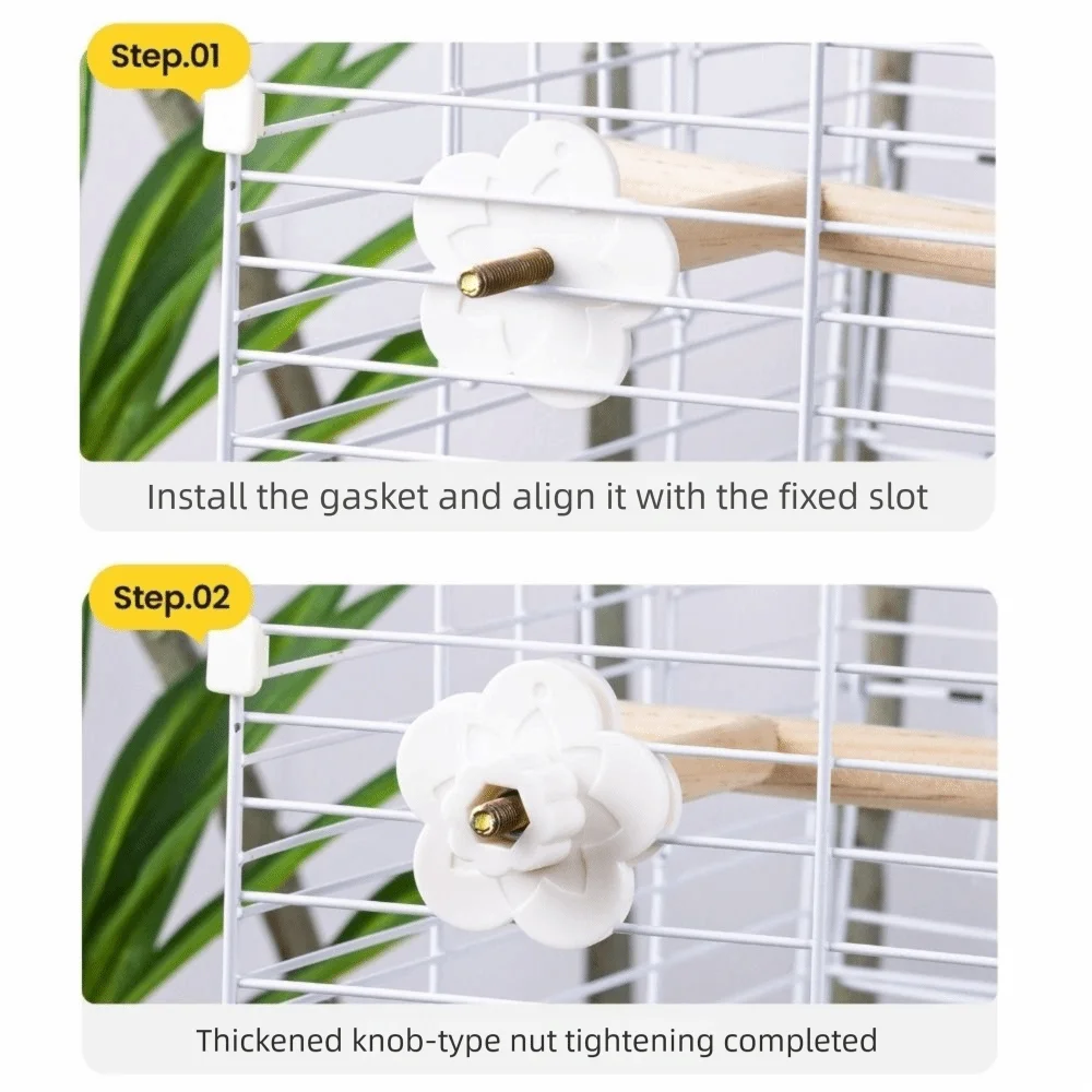 Wear-Resisting Bird Mirror Perch Bite-Resistance Durable Parrot Mirror Toy Detachable Interactive Bird Toy Bird Perching