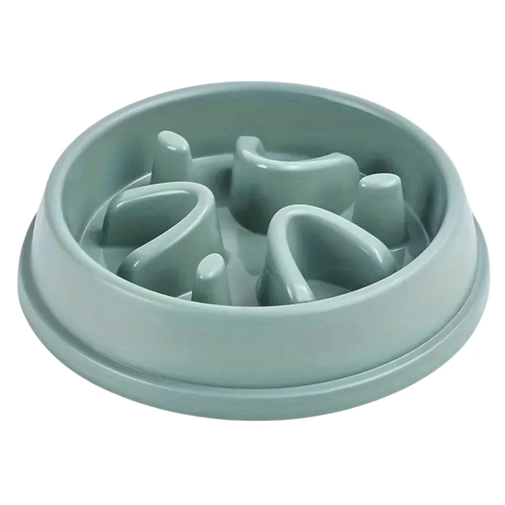 Anti-Choke Slow Feeder Pet Bowl for Dogs & Cats - Safe Eating, Durable Plastic, Essential Daily Accessory