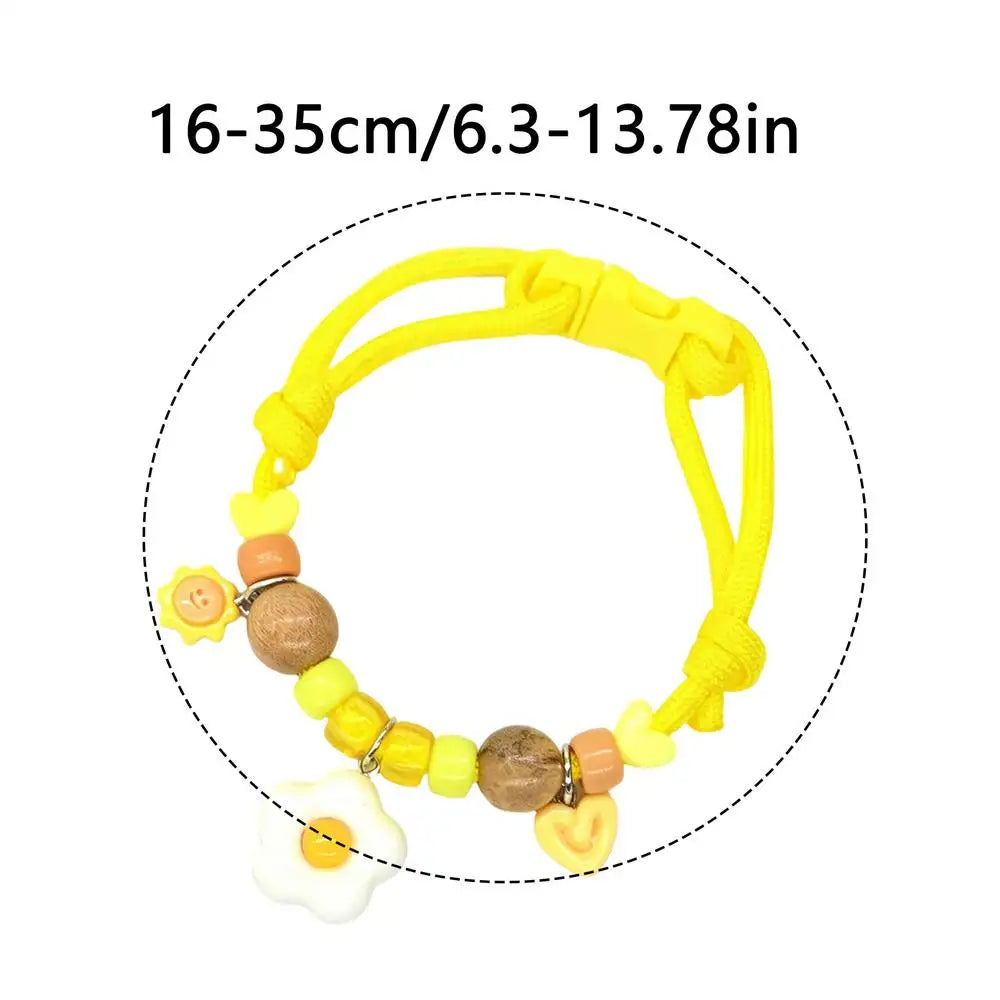 Cat Dog Flea Collar Natural Wood Adjustable Safe Buckle Macaron Color Fly Repellent Puppy Kitten Tick Control Summer Daily Care