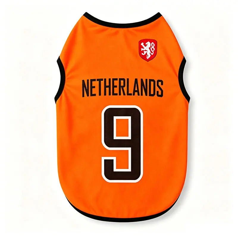 Sport Team Dog Jersey Number Print Dogs Vests Sport Style Breathable Mesh Puppy Sleeveless Shirt Small Medium Larg Pets Clothes