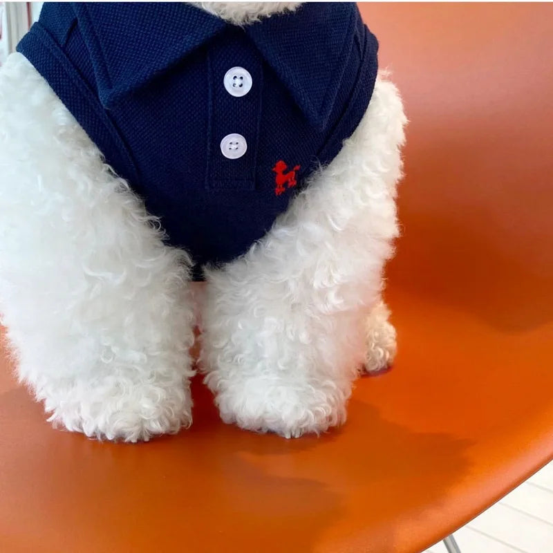 New Pet Dog Polo Shirt Dog Cool Clothes Soft Breathable Yorkie Chihuahua Puppy Clothes Dog Vest for Small Medium Dogs Costumes