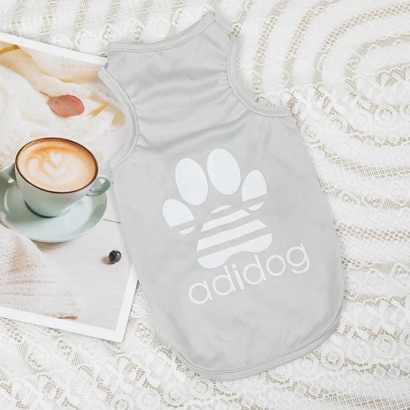 1PC Summer Pet Clothing Soft Polyester Teddy Dog Thin Tank Top Breathable and Cool Dog Cat Clothing Small Puppy Dogs Vests