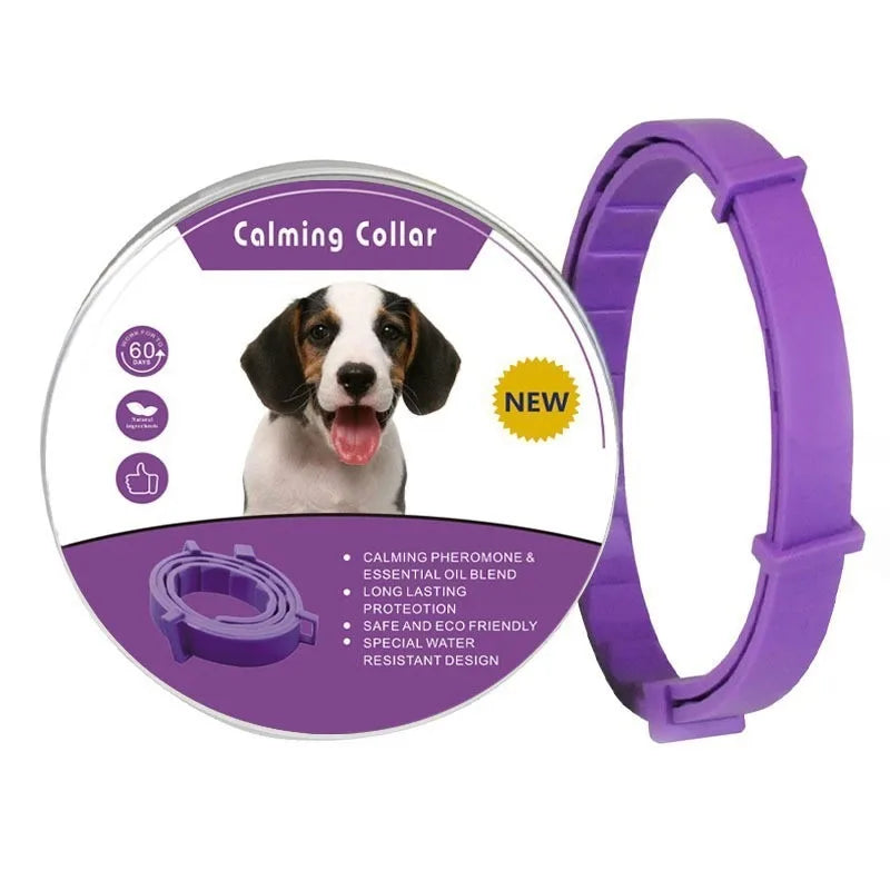 New Release Dog Calming Pheromone Collar cat Relieve Anxiety Adjustable Comfortable Collar For Puppy Kitten Large Dog Accessorie