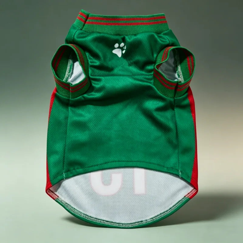 2026 Soccer Cat Dog Football Breathable Mesh Jersey Puppy Dog Jersey Basketball T-Shirts Summer Pet Clothes Quick Dry Vest