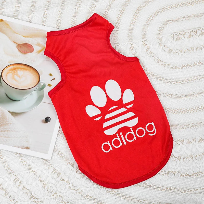 1PC Summer Pet Clothing Soft Polyester Teddy Dog Thin Tank Top Breathable and Cool Dog Cat Clothing Small Puppy Dogs Vests