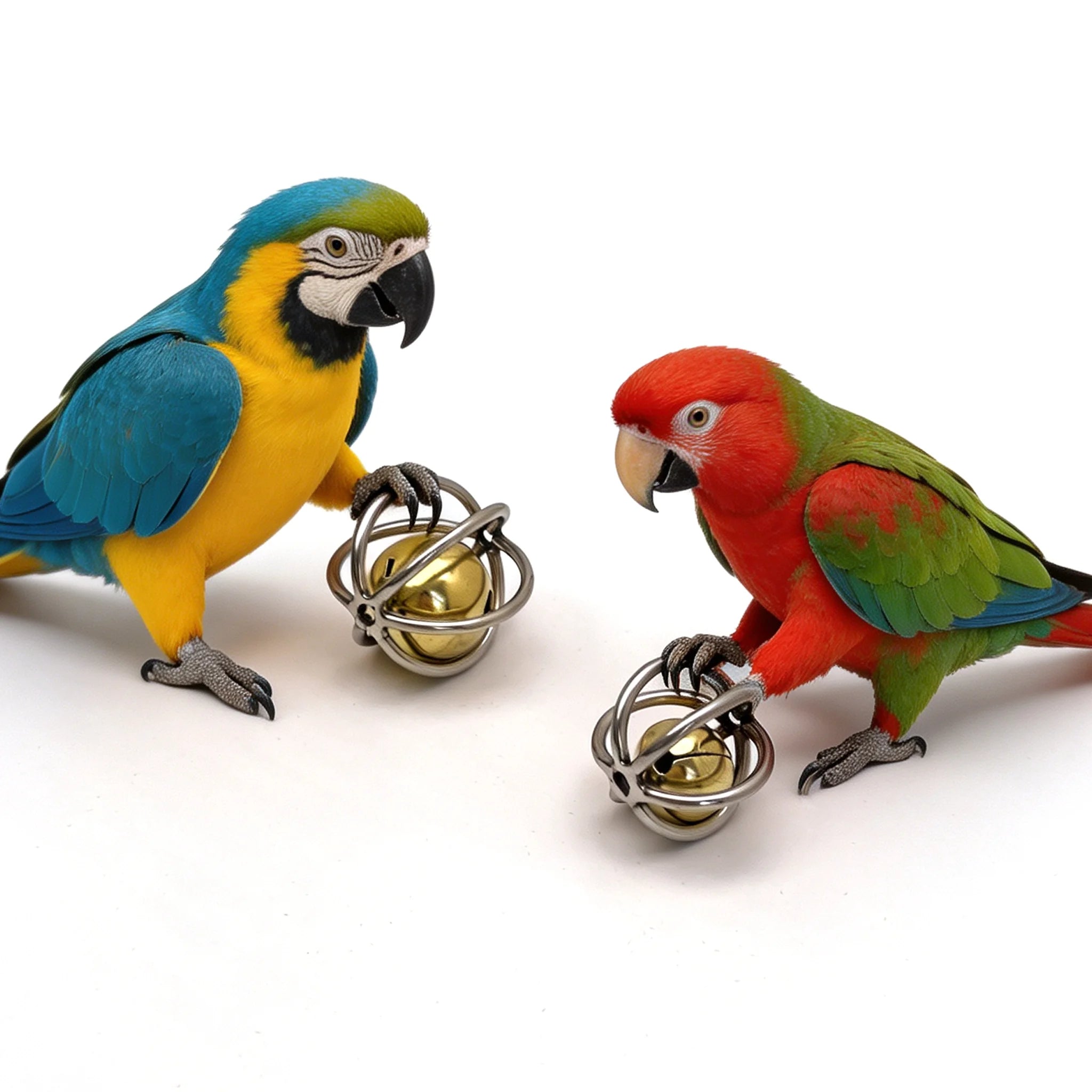 1 Pcs Pet Parrot Toy Hollow Rolling Bell Ball Bird Toy Parakeet Cockatiel Parrot Chew Cage Fun Toys Pet Bird Supplies