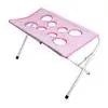 Foldable Pet Grooming Table Adjustable Dog Cat Hair Brushing Bath Stand Multi-Hole Non-Slip Portable Grooming Platform