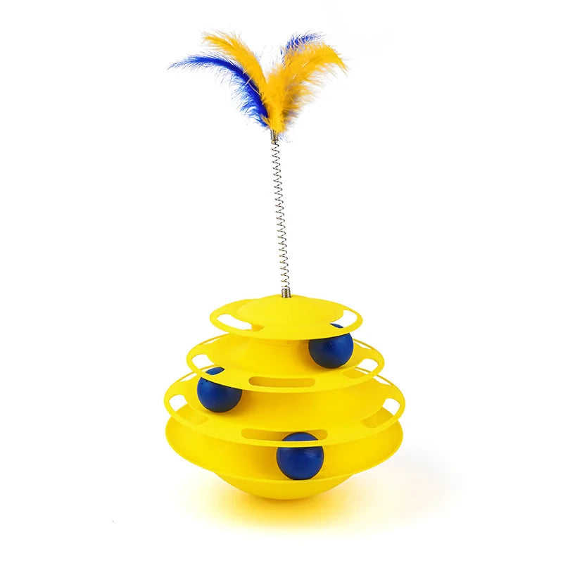 Cat Teaser Wand Interactive Toy with Bell and Feather for Healthy Play and Bonding