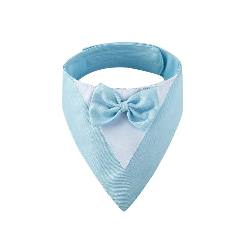 Adjustable Formal Dog Bow Tie Bandana Cute Pet Triangle Bib Scarf for Dogs And Cats Wedding Birthday Party Pet Costume Accessory