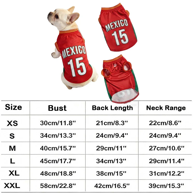2026 Soccer Cat Dog Football Breathable Mesh Jersey Puppy Dog Jersey Basketball T-Shirts Summer Pet Clothes Quick Dry Vest