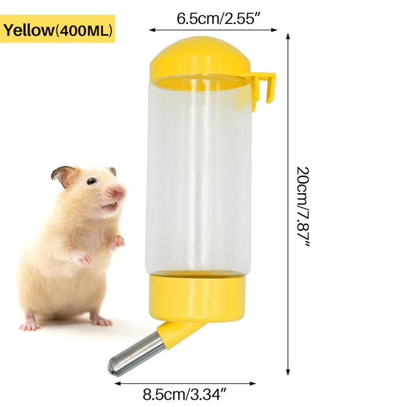 400ml Pet Hamster Drinker Water Bottle Rabbit Hamster Automatic Feeding Device for Small Animals Supplies Pet Drinking Bottles