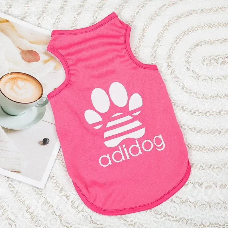 1PC Summer Pet Clothing Soft Polyester Teddy Dog Thin Tank Top Breathable and Cool Dog Cat Clothing Small Puppy Dogs Vests