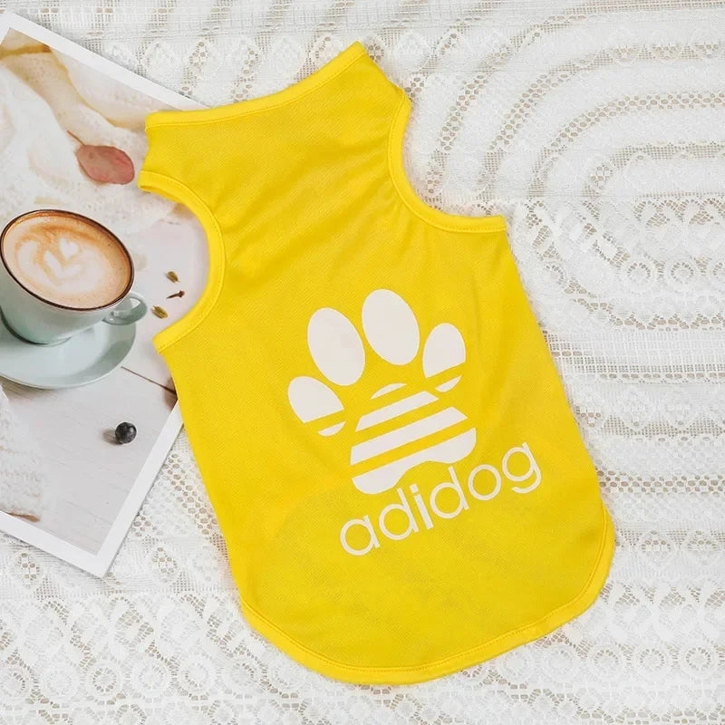 1PC Summer Pet Clothing Soft Polyester Teddy Dog Thin Tank Top Breathable and Cool Dog Cat Clothing Small Puppy Dogs Vests