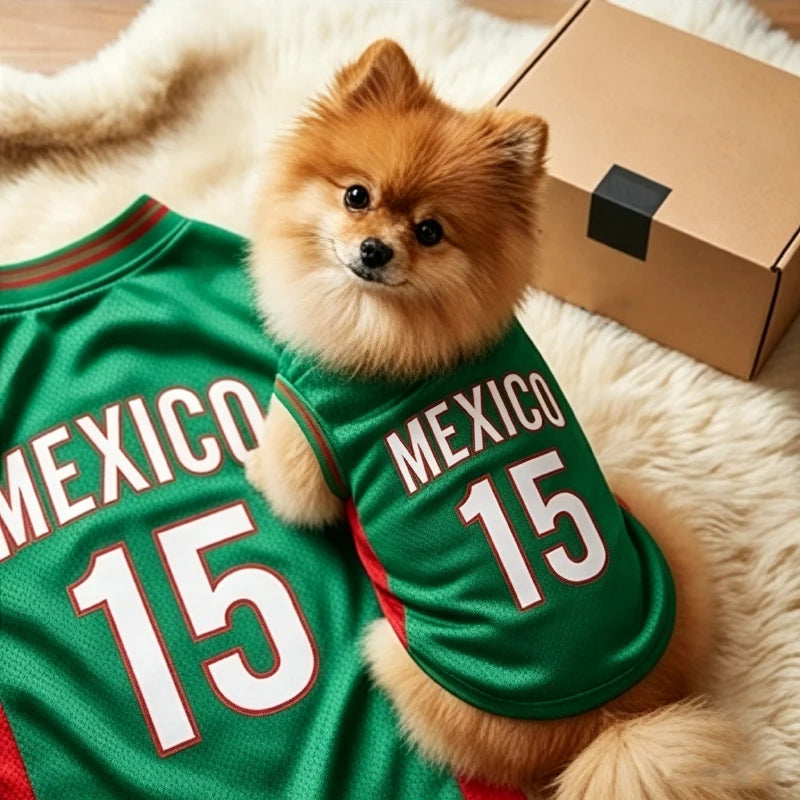 2026 Soccer Cat Dog Football Breathable Mesh Jersey Puppy Dog Jersey Basketball T-Shirts Summer Pet Clothes Quick Dry Vest