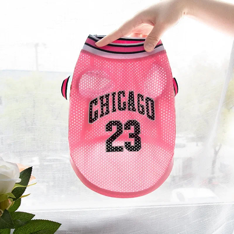 Dog Basketball Jersey Clothes Boy Girl Dog Pet Vest Clothes Puppy Shirt Apparel Cute Outfit Summer T-shirt for All Breeds XS-5XL