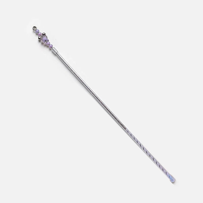 Fancy Cat Teasing Stick Interactive Cat Teaser Wand with Bell Sequins Tassel Kitten Play Toy Random Color Retractable pole