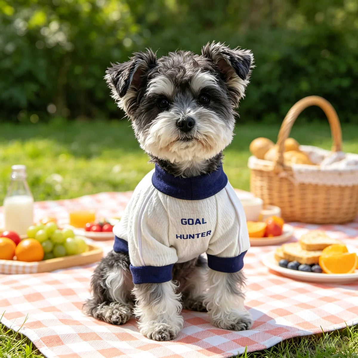 Vintage Sporty Pet Vest, Breathable Puppy Jersey for Small Dogs Cats, Fit for Teddy Bichon Pomeranian Yorkshire Maltese
