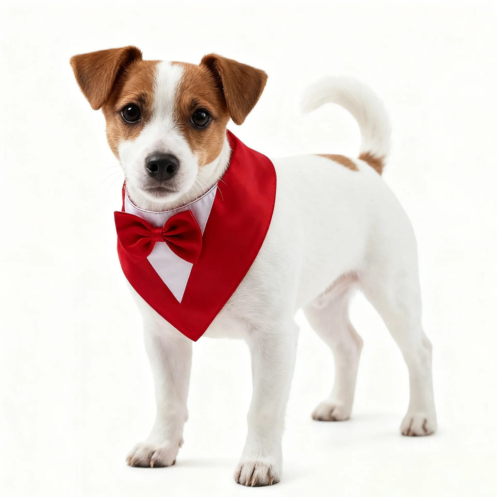 Adjustable Formal Dog Bow Tie Bandana Cute Pet Triangle Bib Scarf for Dogs And Cats Wedding Birthday Party Pet Costume Accessory
