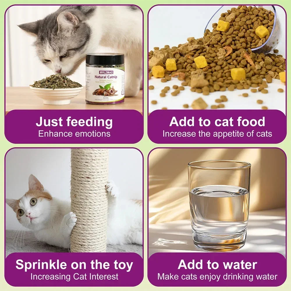 Cat Crack Catnip 100% Natural Safe & Non-Addictive Catnip Treats Used to Supplement Catnip Toys, Catnip Spray, & Cat Accessories