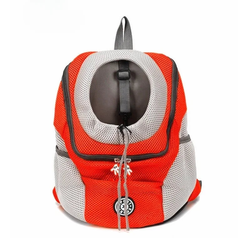 New Dog Pet Backpack Carrier Travel Bag Front Pack Breathable Adjustable with Safety Reflective Strips for Hiking Outdoor Cats