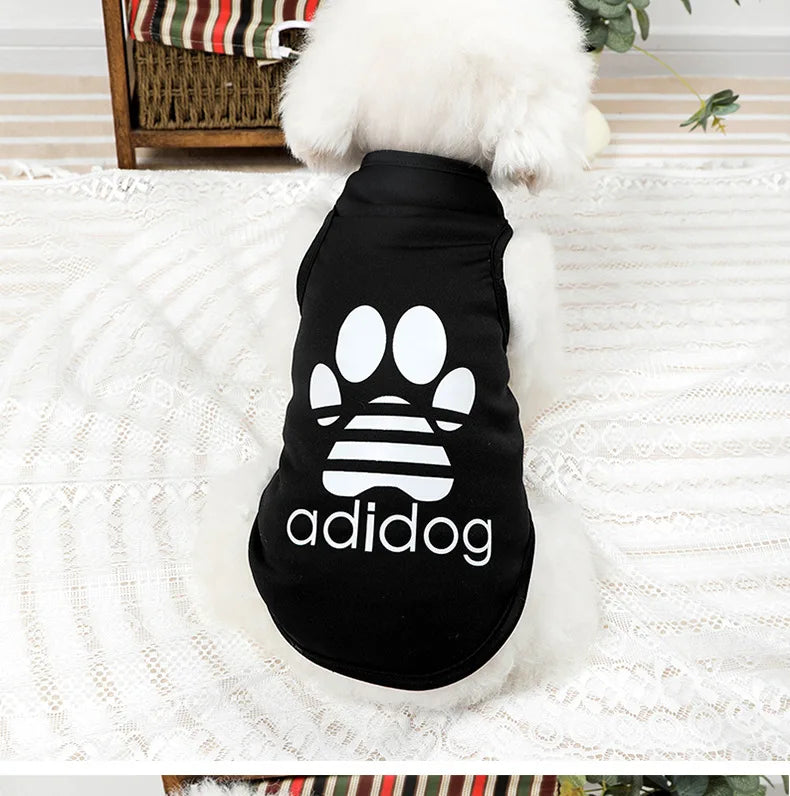1PC Summer Pet Clothing Soft Polyester Teddy Dog Thin Tank Top Breathable and Cool Dog Cat Clothing Small Puppy Dogs Vests