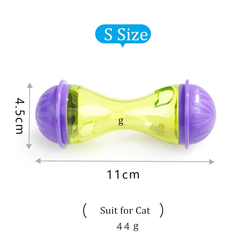 Interactive Dog Cat Food Treat Ball Bowl Toy Funny Pet Shaking Leakage Food Container Puppy Cat Slow Feed Pet Tumbler Toy