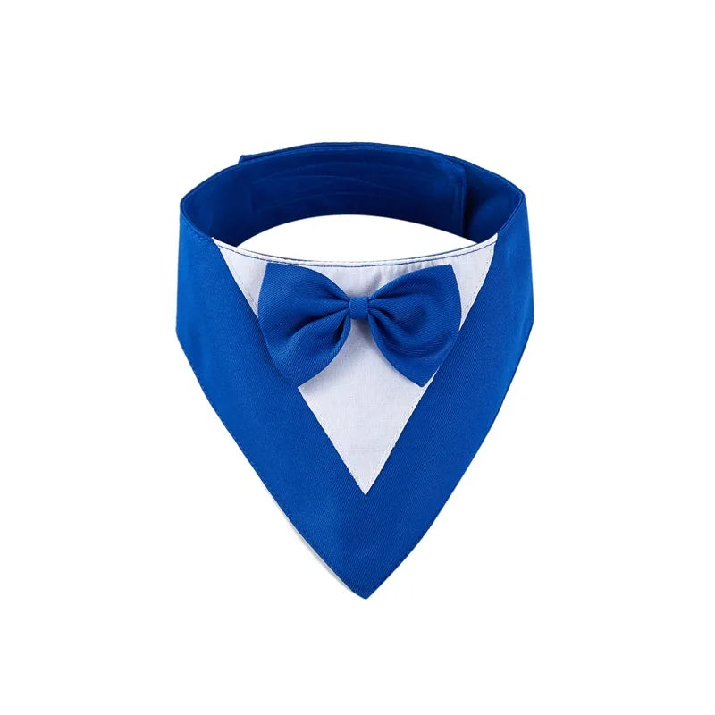 Adjustable Formal Dog Bow Tie Bandana Cute Pet Triangle Bib Scarf for Dogs And Cats Wedding Birthday Party Pet Costume Accessory