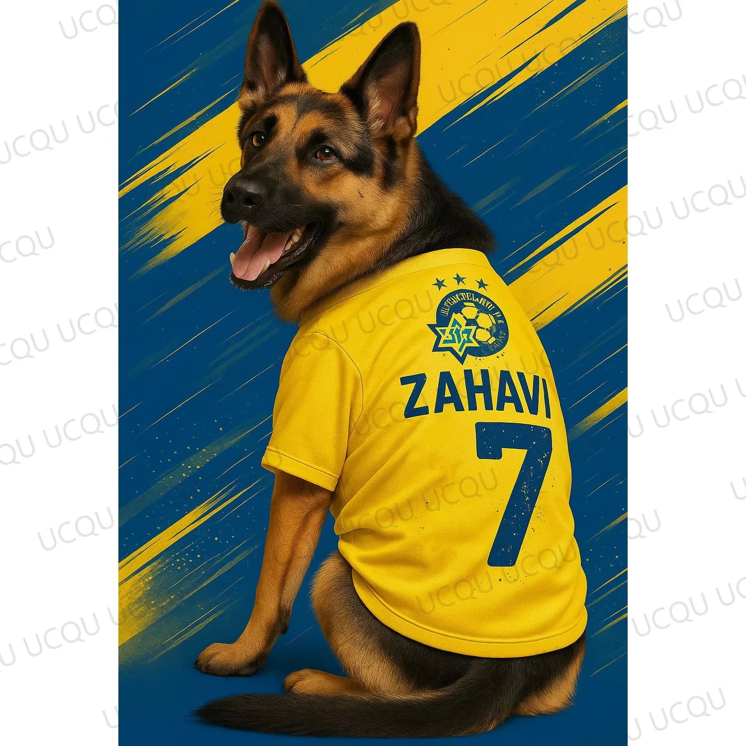 1pcDog Football Jersey Breathable Pet Sports Shirt Print Dog Apparel for Summer Cool Clothes for Walking Training Outdoor Sporty