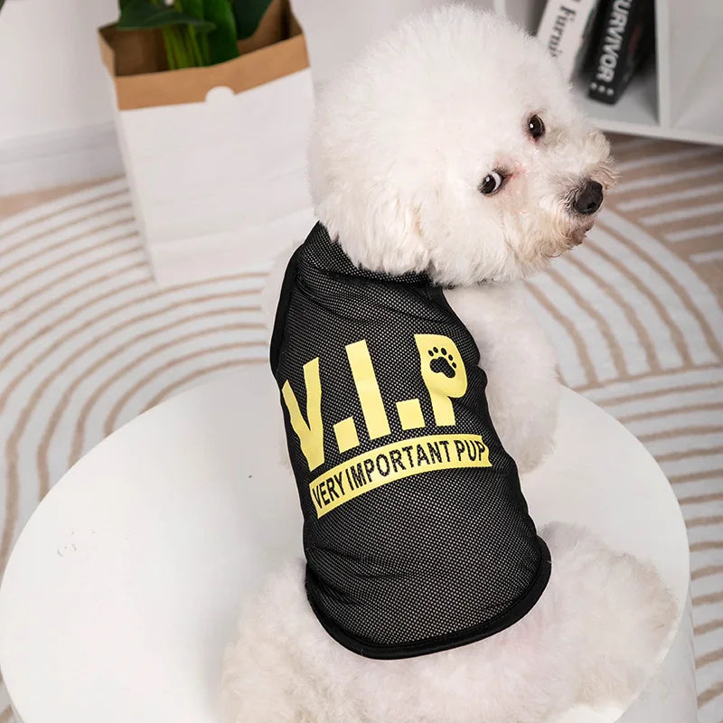Pet Dog Clothes Summer Jersey Pet Cat Vest Mesh Breathable Dog T-shirt for Small Large Dog Pet Costume