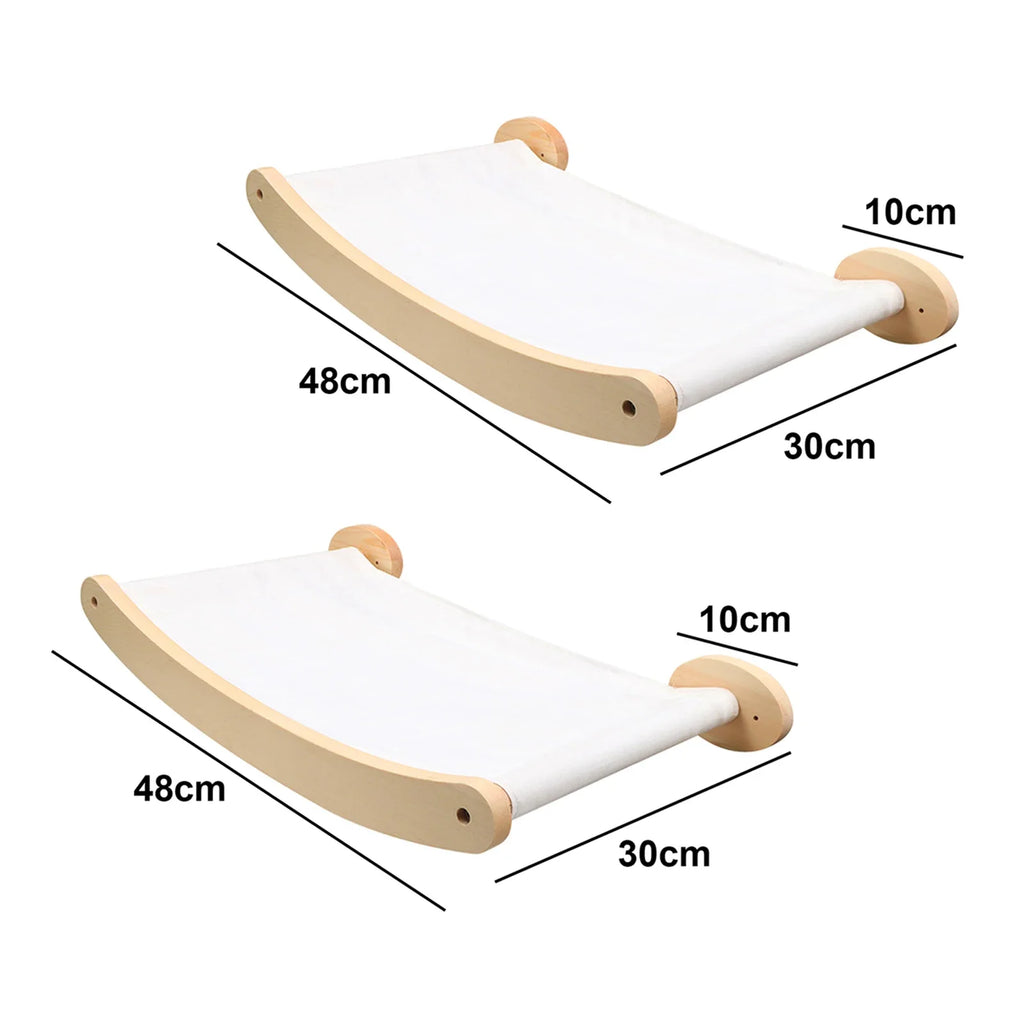 Cat Scratching Post Wall Furniture Wood Wall Mounted Kitten Scratcher Tree Tower Toys Thicker Column for Indoor Cats Accessories