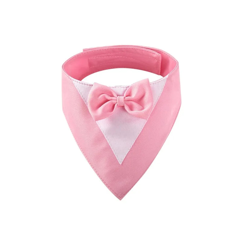 Adjustable Formal Dog Bow Tie Bandana Cute Pet Triangle Bib Scarf for Dogs And Cats Wedding Birthday Party Pet Costume Accessory