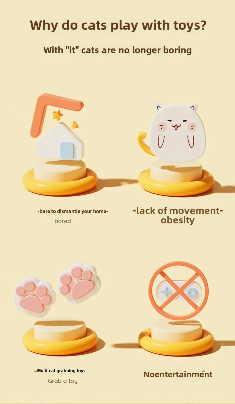 Cat Teaser Wand Interactive Toy with Bell and Feather for Healthy Play and Bonding