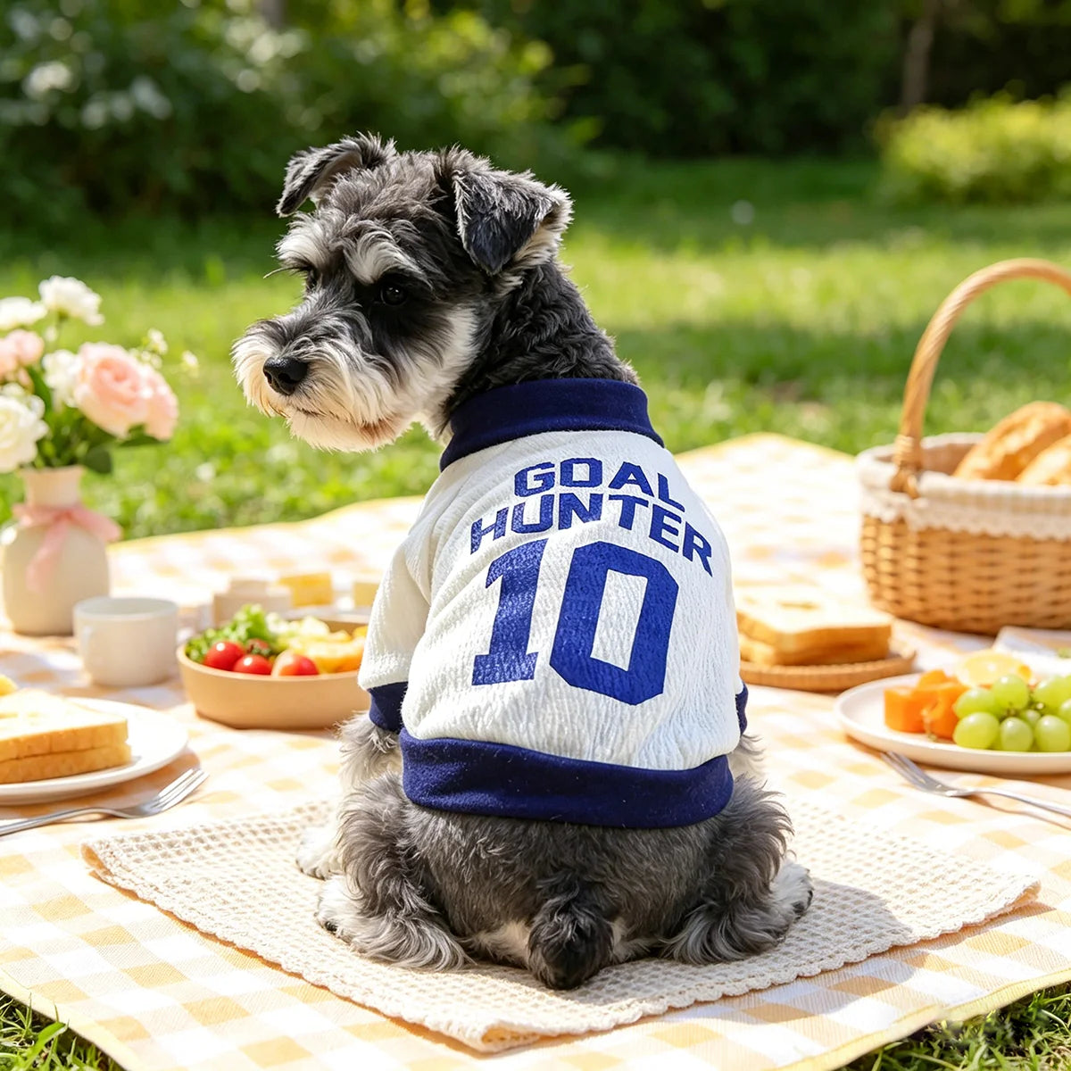 Vintage Sporty Pet Vest, Breathable Puppy Jersey for Small Dogs Cats, Fit for Teddy Bichon Pomeranian Yorkshire Maltese