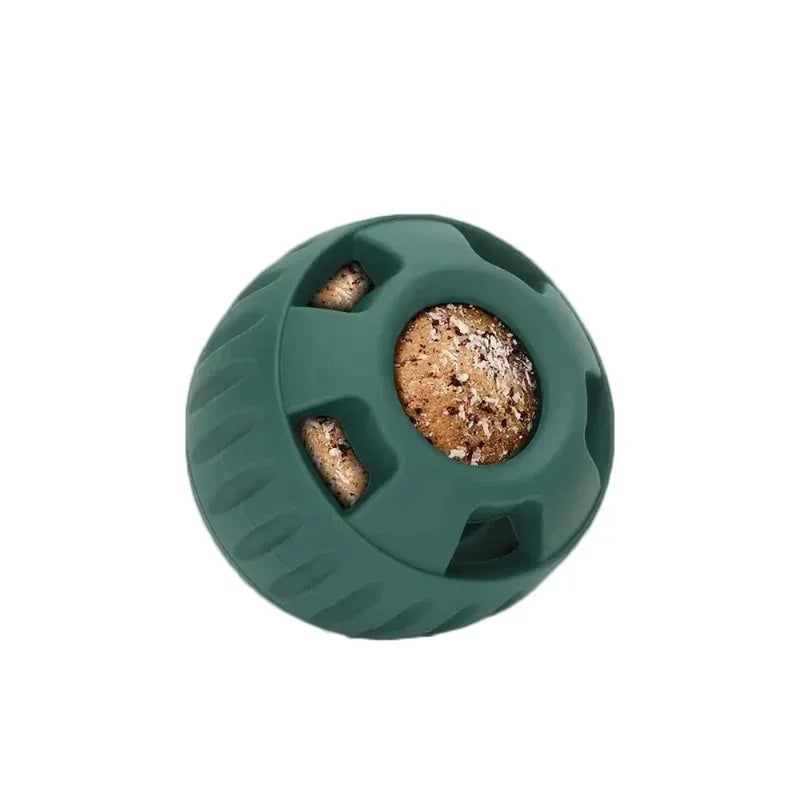 Durable Interactive Dog Ball Toy & Silicone Treat Mold, Slow Feeder Dog Toy for Medium Large Dogs 25-75lbs, Keep Pet Busy, Easy