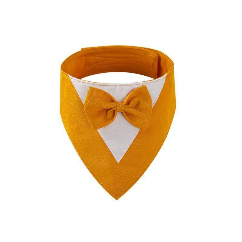 Adjustable Formal Dog Bow Tie Bandana Cute Pet Triangle Bib Scarf for Dogs And Cats Wedding Birthday Party Pet Costume Accessory