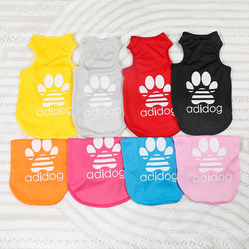 1PC Summer Pet Clothing Soft Polyester Teddy Dog Thin Tank Top Breathable and Cool Dog Cat Clothing Small Puppy Dogs Vests
