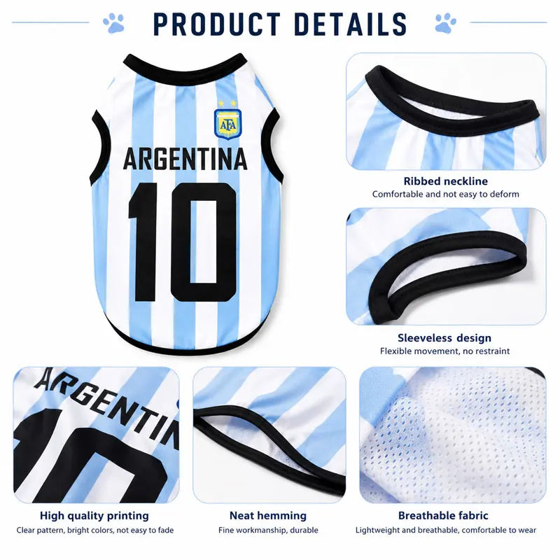Sport Team Dog Jersey Number Print Dogs Vests Sport Style Breathable Mesh Puppy Sleeveless Shirt Small Medium Larg Pets Clothes