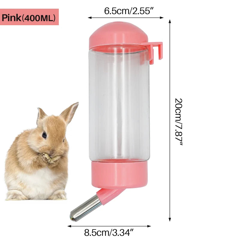 400ml Pet Hamster Drinker Water Bottle Rabbit Hamster Automatic Feeding Device for Small Animals Supplies Pet Drinking Bottles