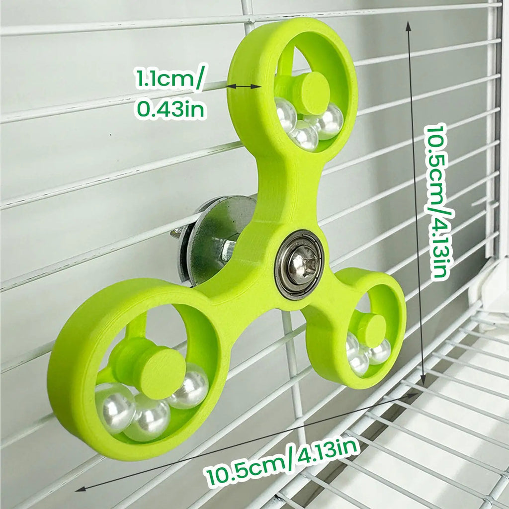 Parrot Toys Bite-Resistant Bird Enrichment Activity Parrot Toys Spinner Wheel for Chewing Entertainment Boredom Relief