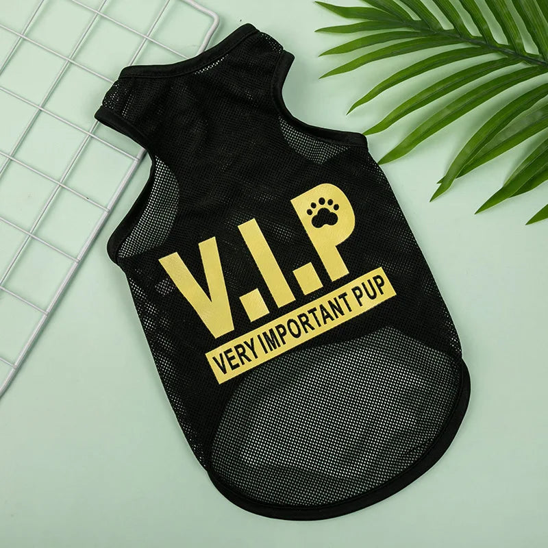 Pet Dog Clothes Summer Jersey Pet Cat Vest Mesh Breathable Dog T-shirt for Small Large Dog Pet Costume